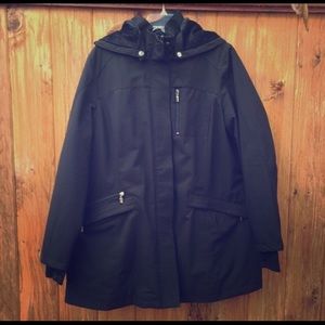 Kirsten Blake Black Raincoat